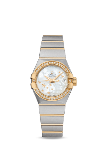 Omega Constellation Co-Axial 27 Brushed Stainless Steel / Yellow Gold / Diamond / MOP Stars
